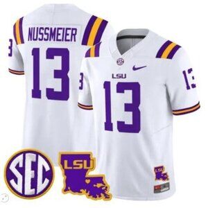 ens Garrett Nussmeier Vapor White Stitched Jersey BRAND NEW